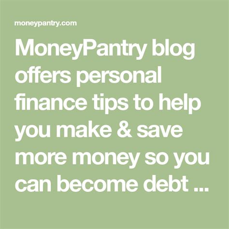 moneyplant777.com|Personal Finance Blog: MoneyPantry.